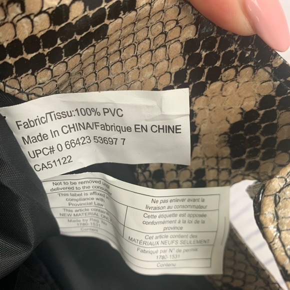 George Snakeprint PVC Clutch - Picture 4 of 5